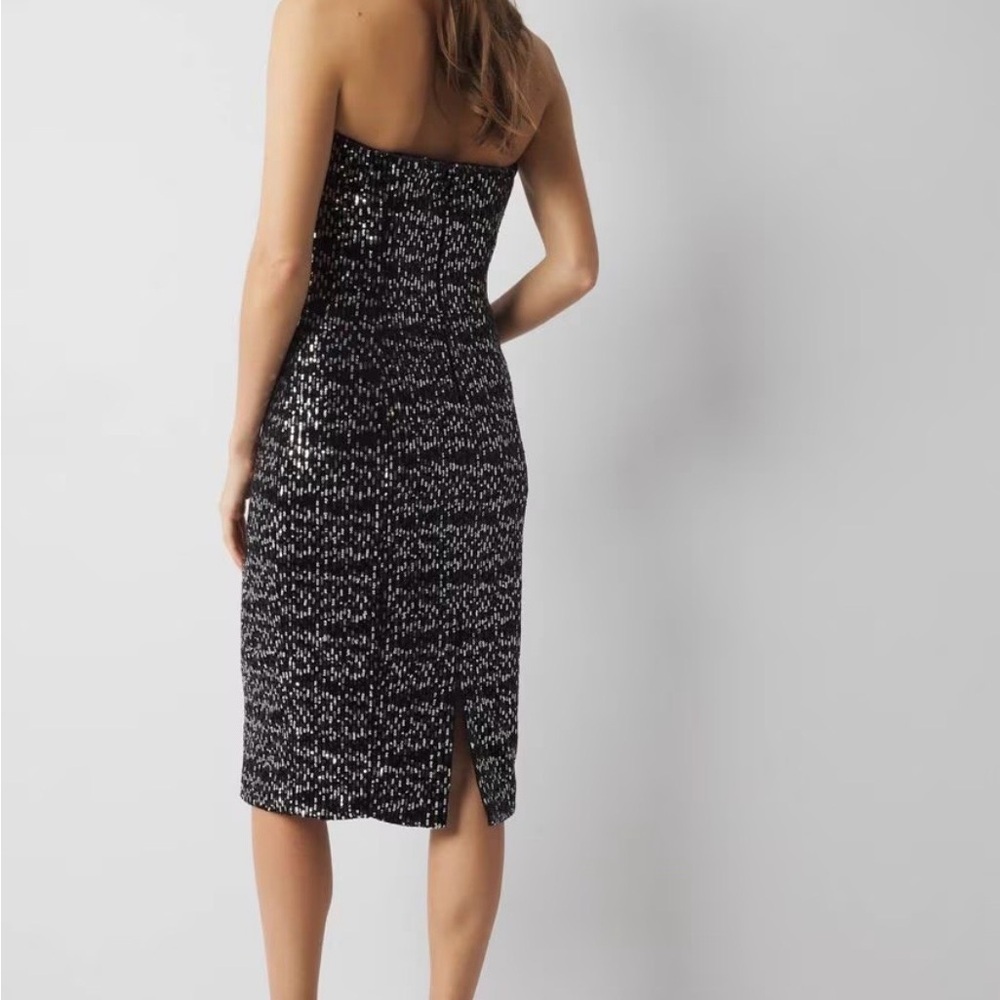 White House Black Market Strapless Sequin Dress - Picture 3 of 8